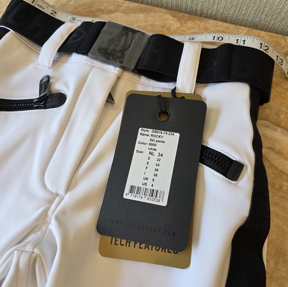 Goldbergh Rocky Ski Pants White - Picture 12 of 17